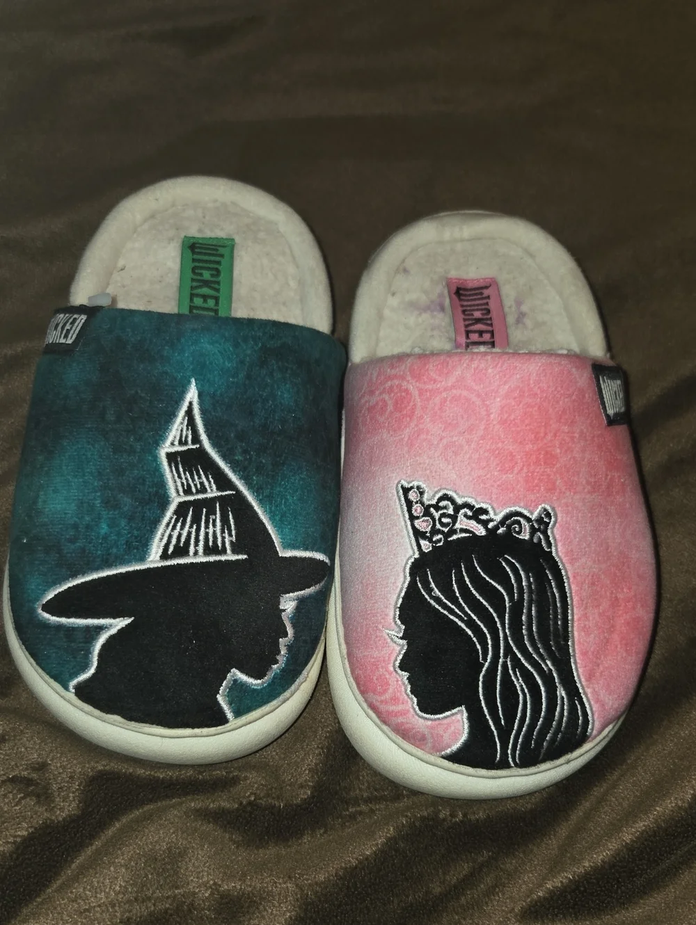 Kids' Teal & Pink Character Slip-On Slippers
